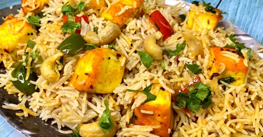 Kaju paneer pulao recipe