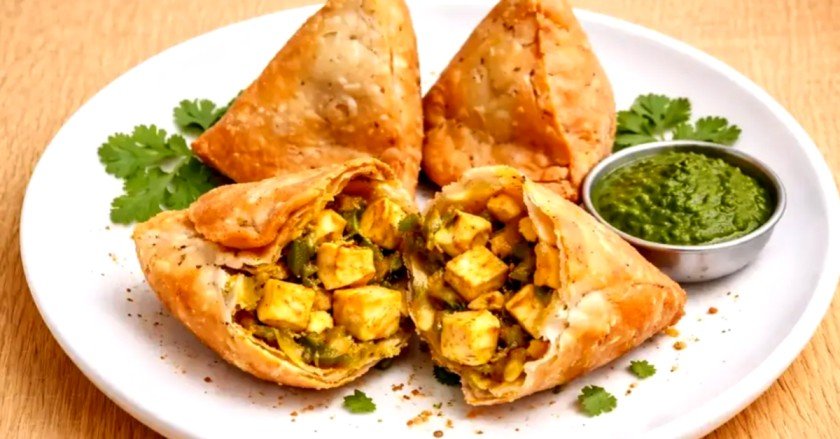 Aloo Paneer Samosa Recipe
