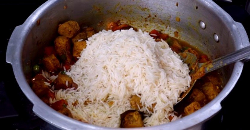 Soya chunks recipe pulao