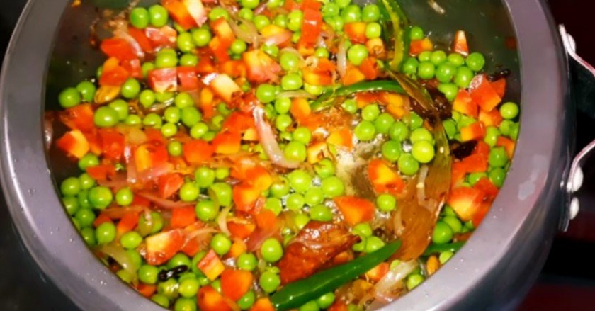 Matar paneer rice recipe