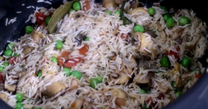 mushroom Paneer pulao recipe