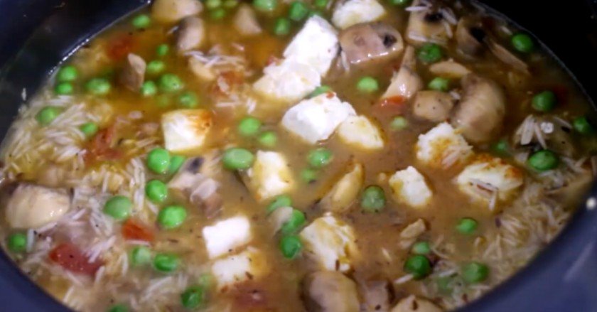 mushroom Paneer pulao recipe