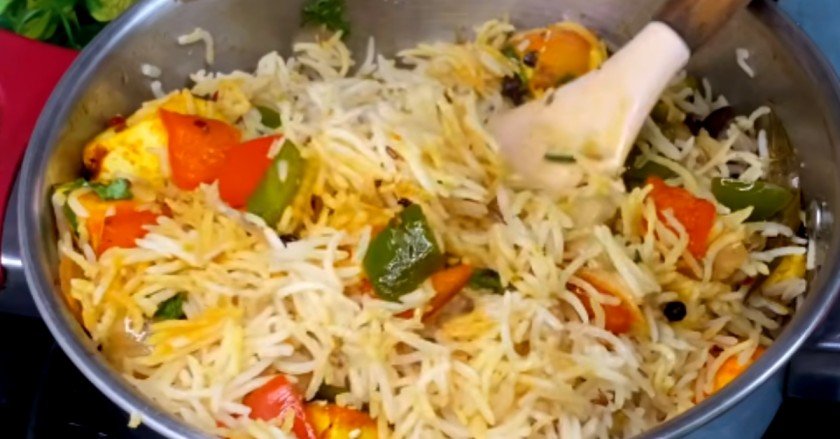 Kaju paneer pulao recipe