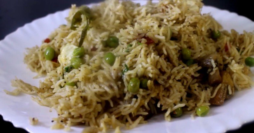 mushroom Paneer pulao recipe