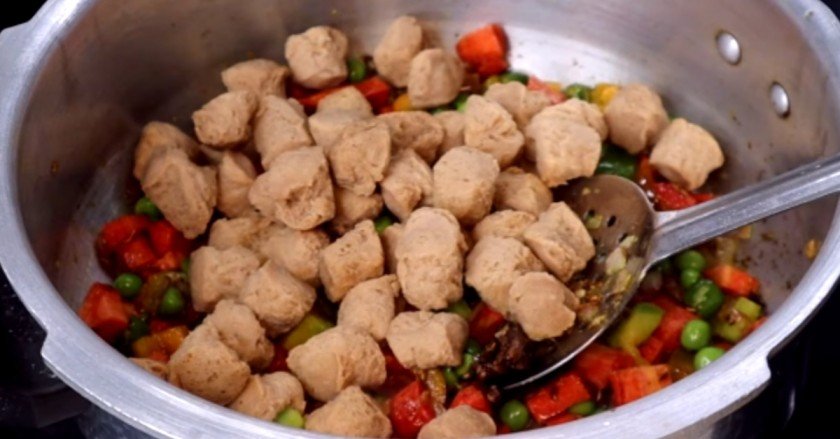 Soya chunks recipe pulao